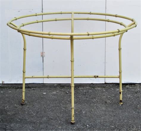 Metal Faux Bamboo Table 